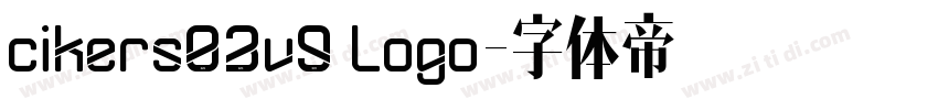 cikers03v9 logo字体转换